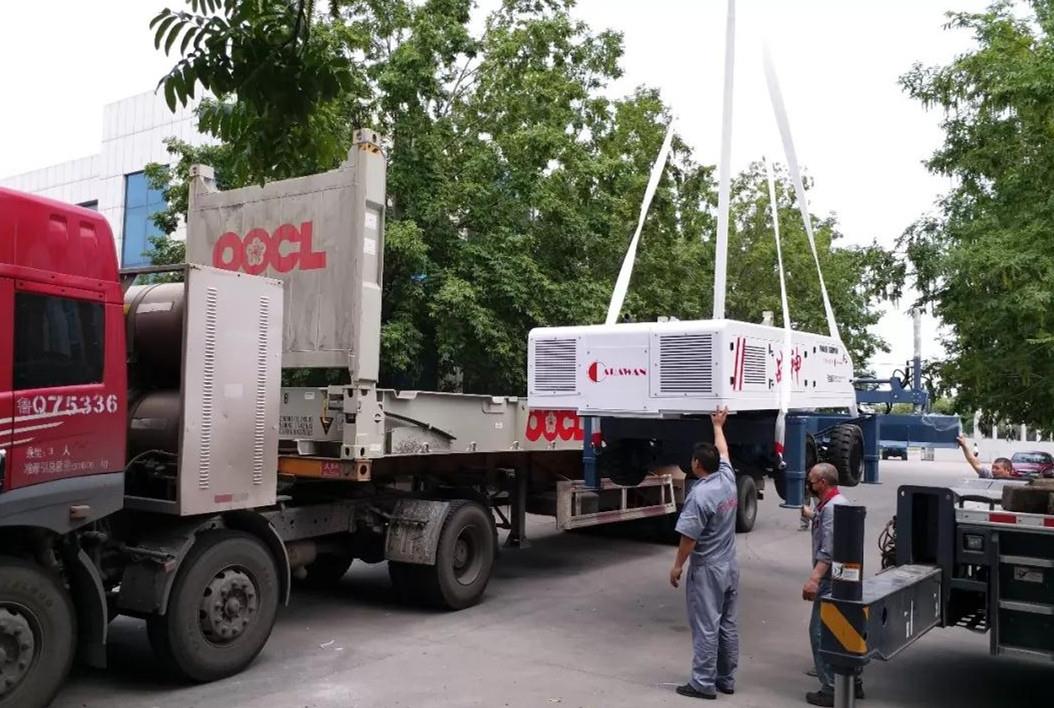 Warm Congratulations To Shandong Vanse Yz30-4 Medium Telescopic Arm Laser Leveller And Yz28-4s Four-wheel Laser Leveller Successfully Exported To Qatar 3 DI_副本