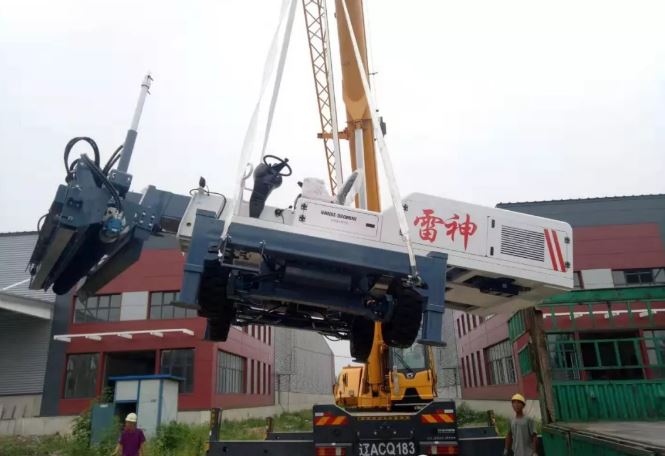 Shandong Vanse YZ30-4 Medium Telescopic Arm Laser Leveling Machine-Liaoning Xinyi Innovation Industrial Park(GLP) Perfect Construction 1 image