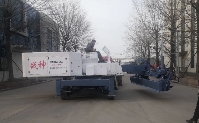 Shandong Vanse YZ40-4E Telescopic Arm Laser Leveling Machine Delivery To Customer Smoothly 1 image