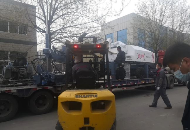 A New Journey : Shandong Vanse Large-Scale Telescopic Arm Laser Leveling Machine Sent To Hebei Province 1 image