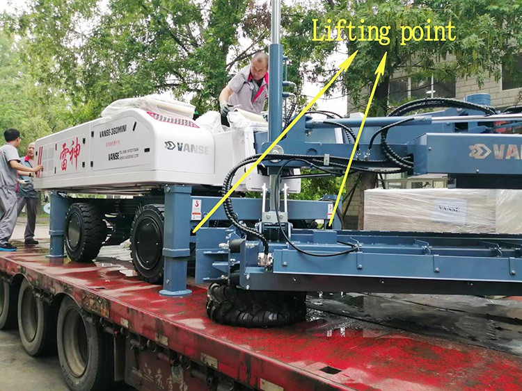 Vanse Telescopic Arm Type Concrete Laser Leveling Machine Exported To Qatar. 4 04