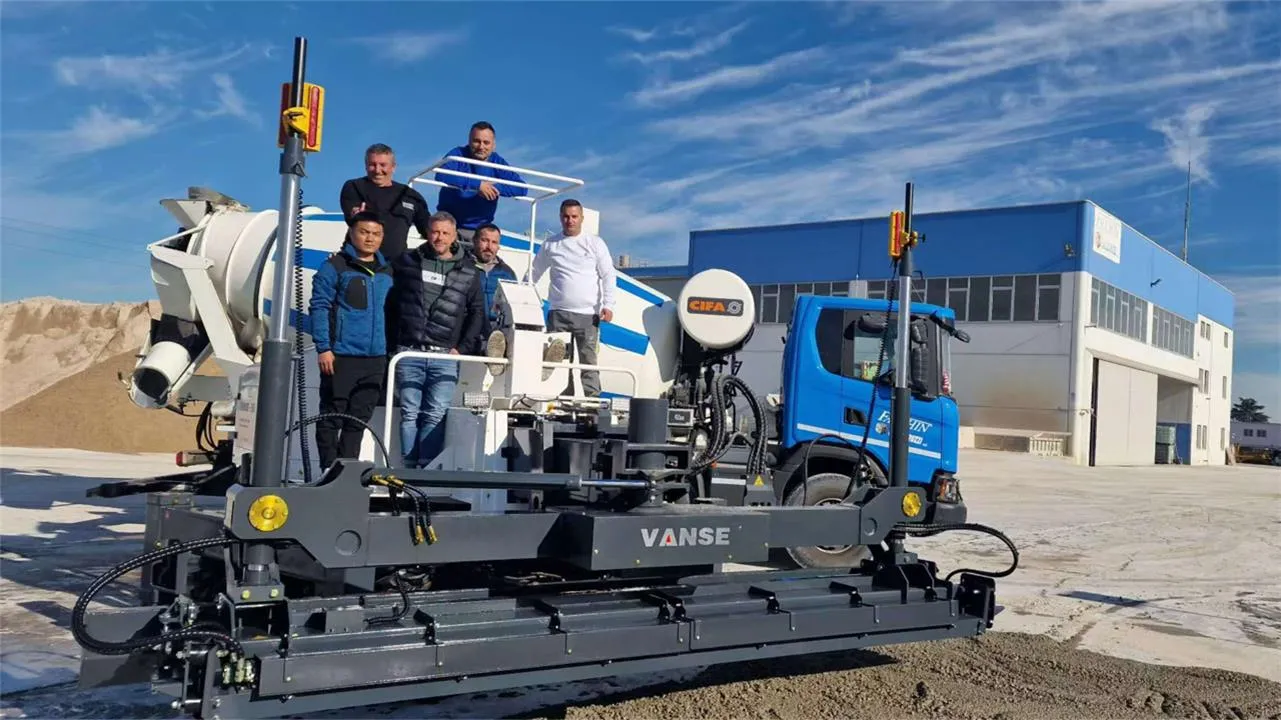 Congratulations: Our Machines Have Been Well Received By Foreign Customers 1 concrete laser leveling machine
