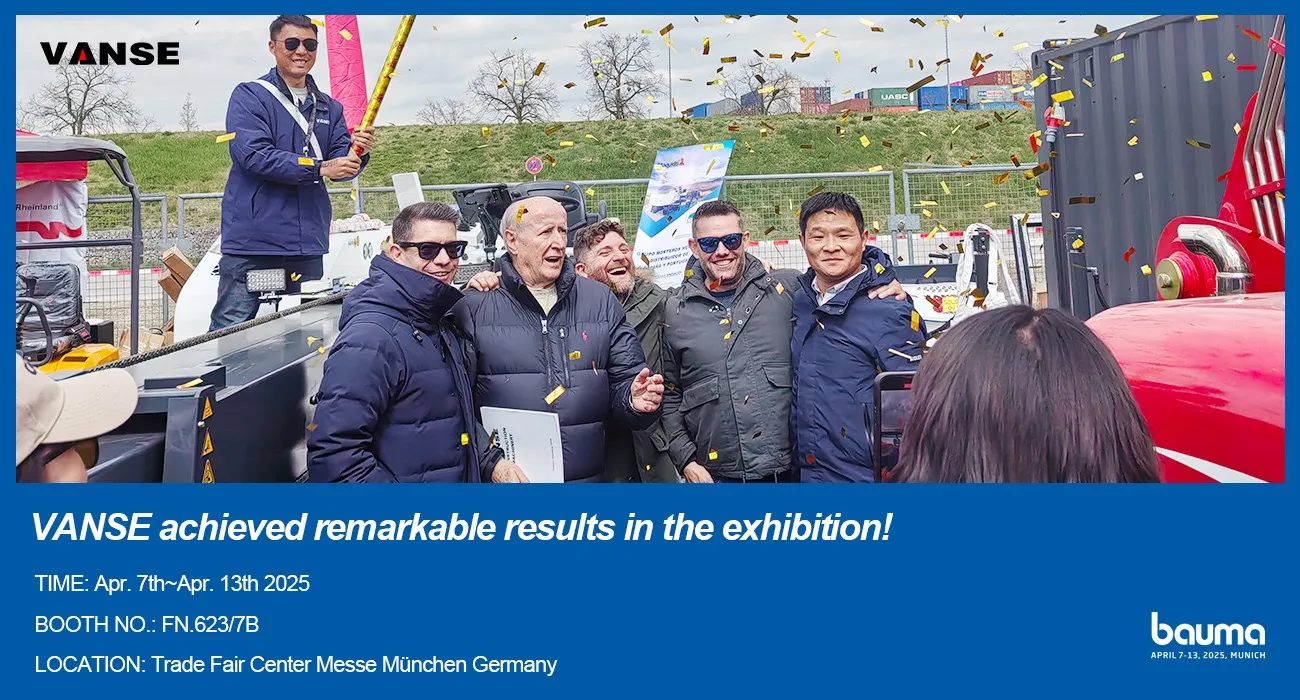 Bauma Munich Germany 1 Bauma Munich Germany Shandong Vanse Machinery Technology Co Ltd presents a wonderful performance