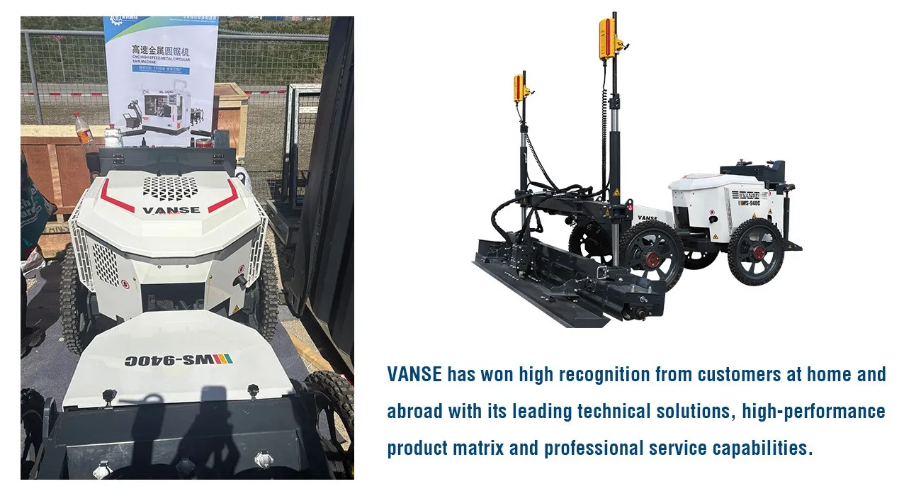 Bauma Munich Germany 4 WS940C concrete laser leveling machine