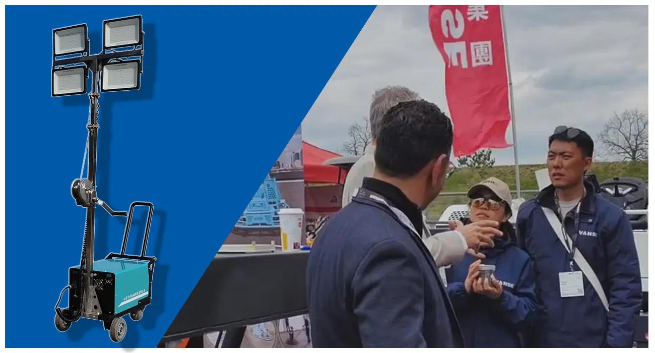 Bauma Munich Germany 5 WSY-55C lithium battery light tower