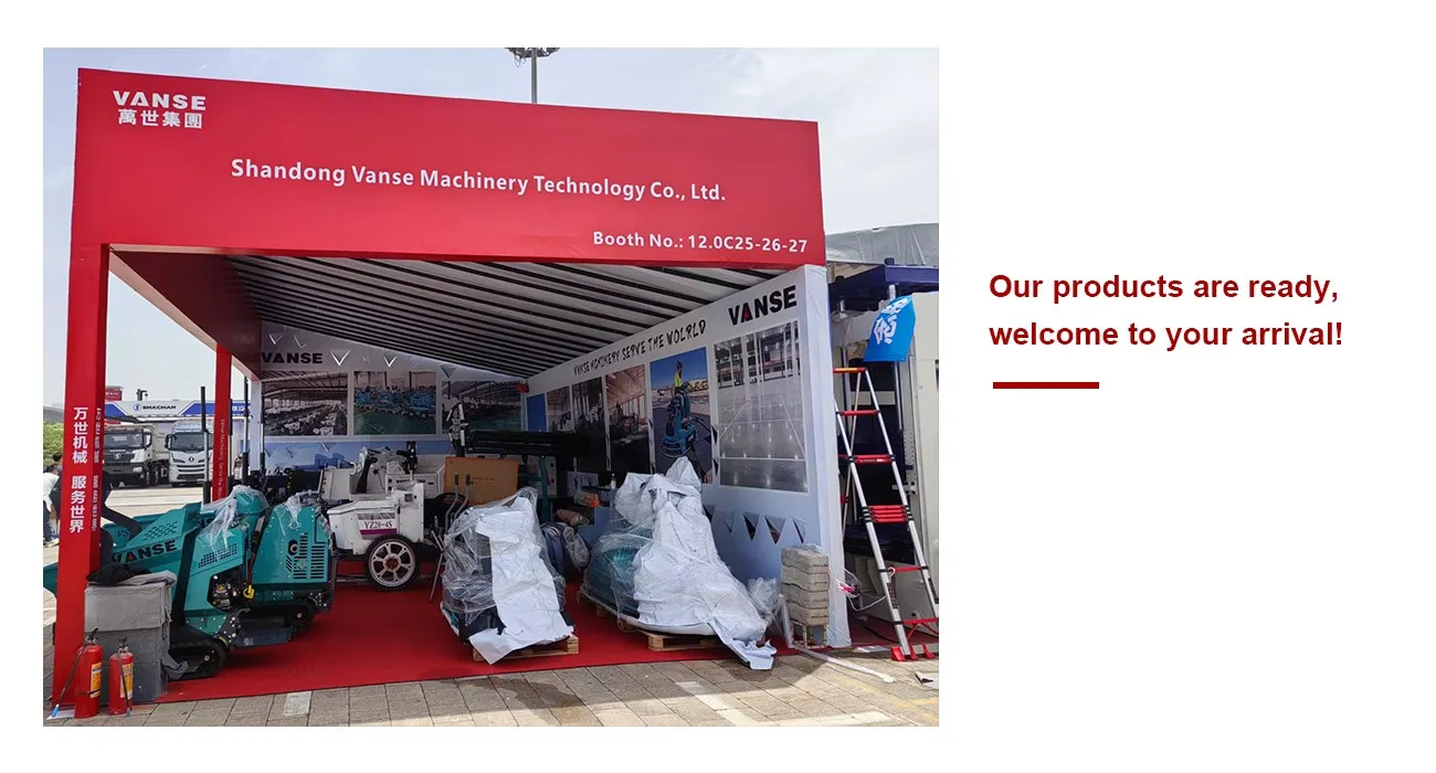 2025 Spring Canton Fair--Vanse Machinery 4 Concrete trowel