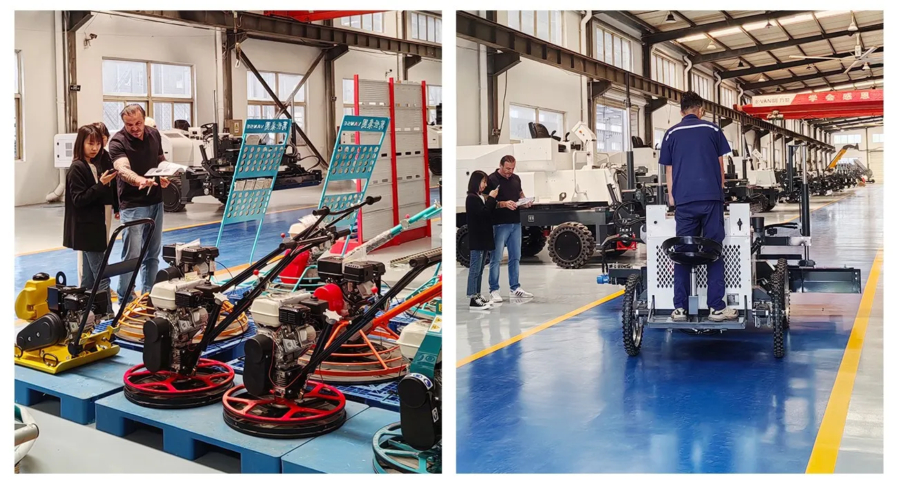 Brazilian Customers Visited 3 WS940 concrete laser leveling machine