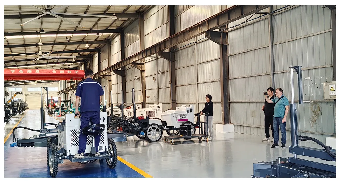 Brazilian Customers Visited 4 power trowel