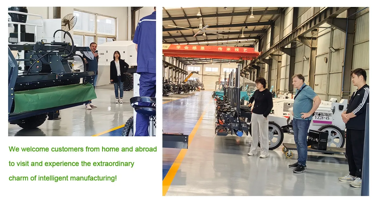 Brazilian Customers Visited 5 concrete laser leveling machine