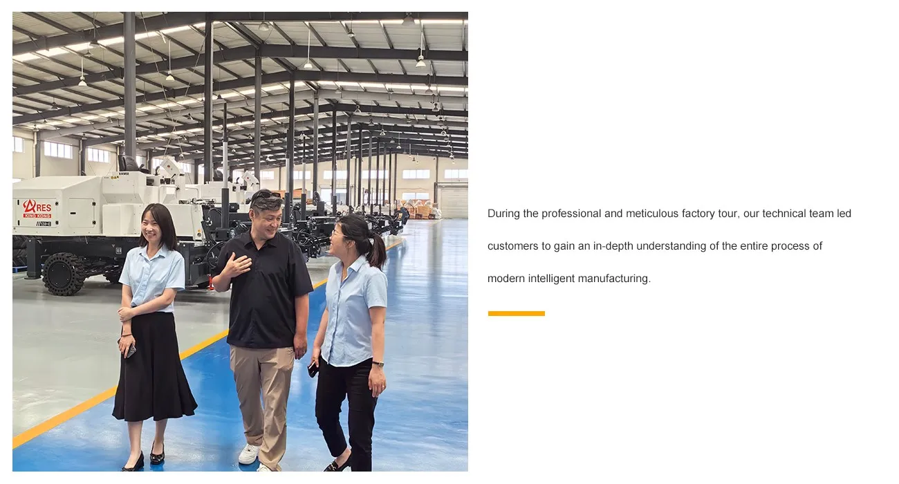Argentine Customers Visit Shandong Vanse Machinery 2 concrete laser leveling machine