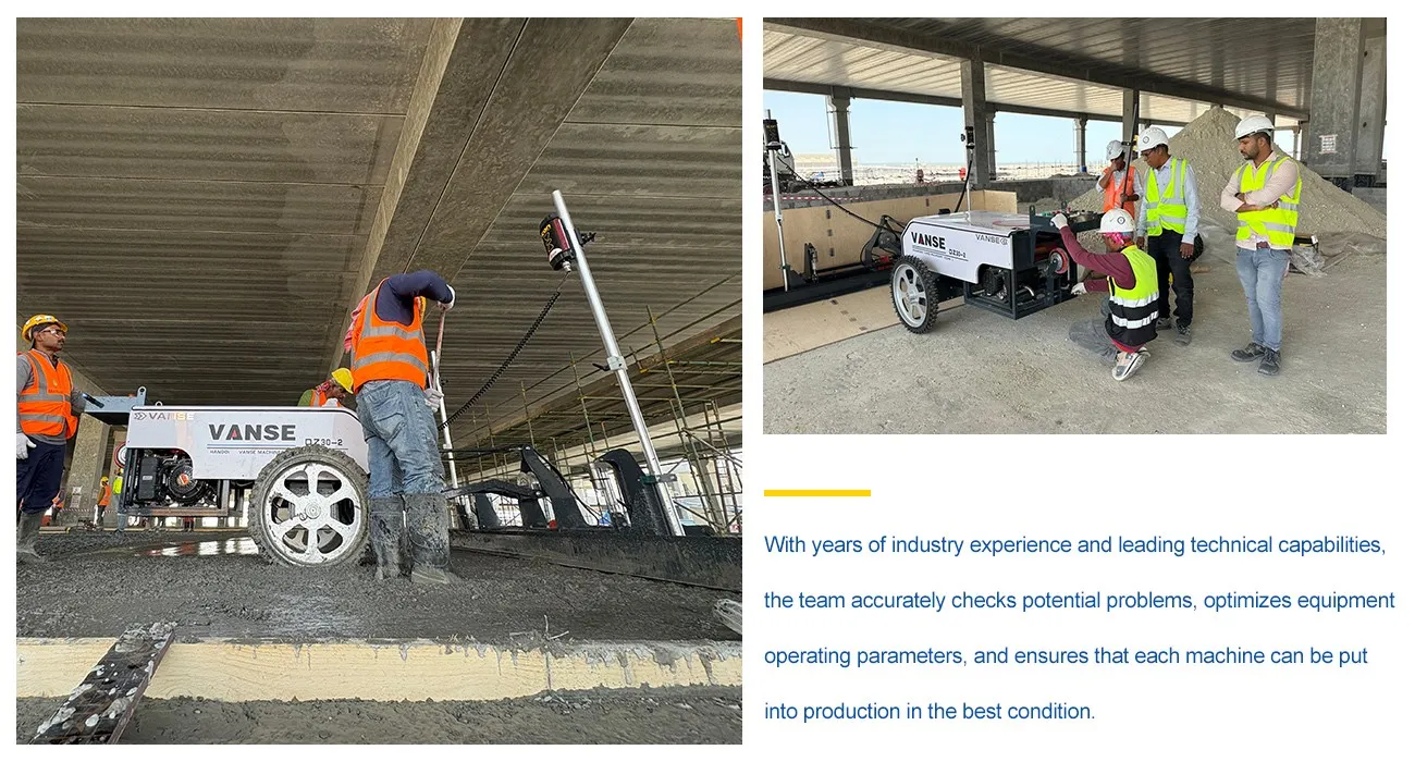 Shandong Vanse Machinery's Middle-East Expansion 5 high-precision concrete leveling