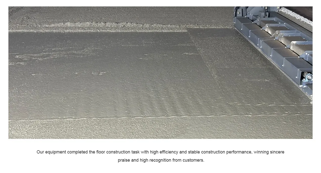 British TR34, DM1 Standard Floor Project Successfully Completed 6 VS836 and VS1046H concrete trowels