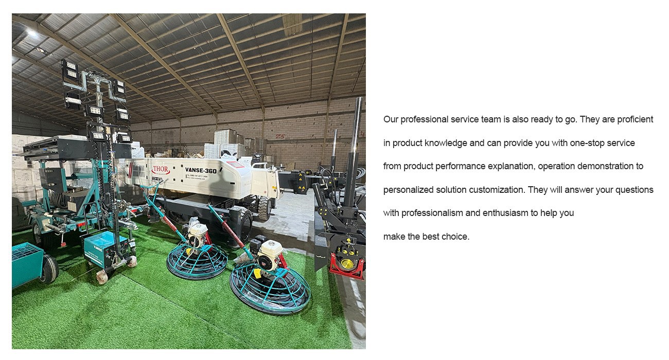 New Progress in Saudi Arabia Warehouse Construction 3 Boom Type Concrete Laser Leveling Machine