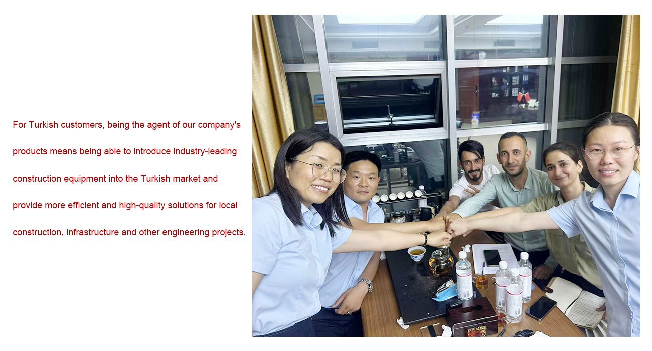 Turkish Agent's Visit And Cooperation Agreement Signing 4 power trowels