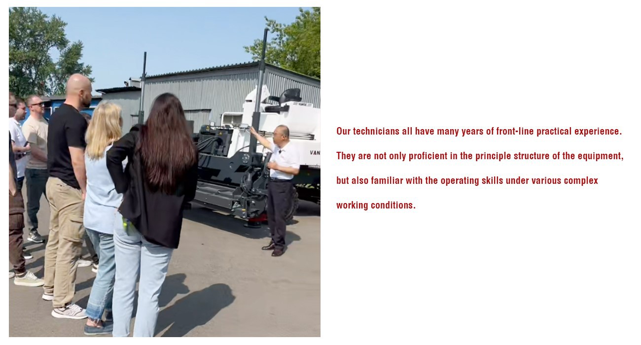 Team Members Stay in Russia To Provide After-sales Service For Equipment 2 YZ40-4E Concrete Laser Leveling Machine