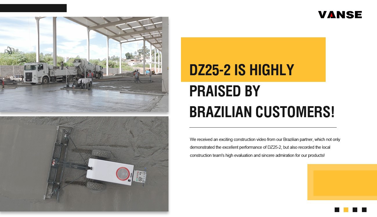 Insights From Our Dealer 1 Vanse DZ25-2 Concrete Laser Leveling Machine in Brazilian Construction
