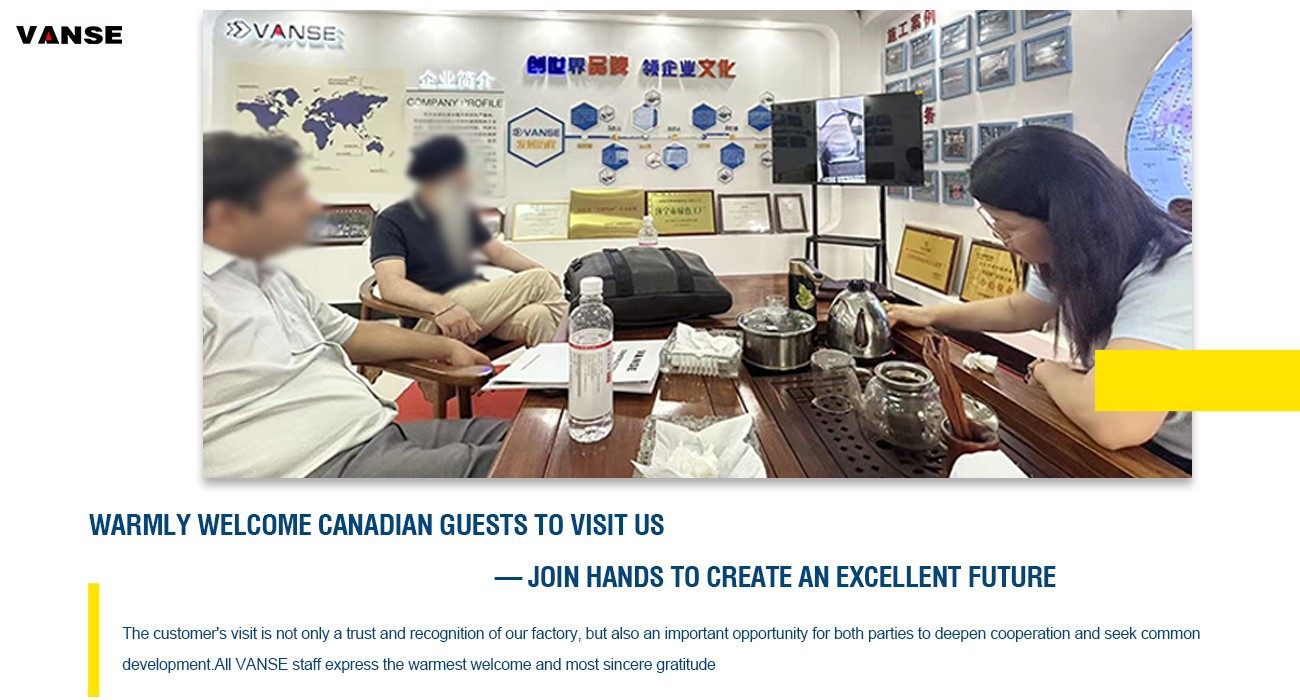 Canadian Customers Visit 1 Canadian Customers Visit Shandong Vanse Machinery