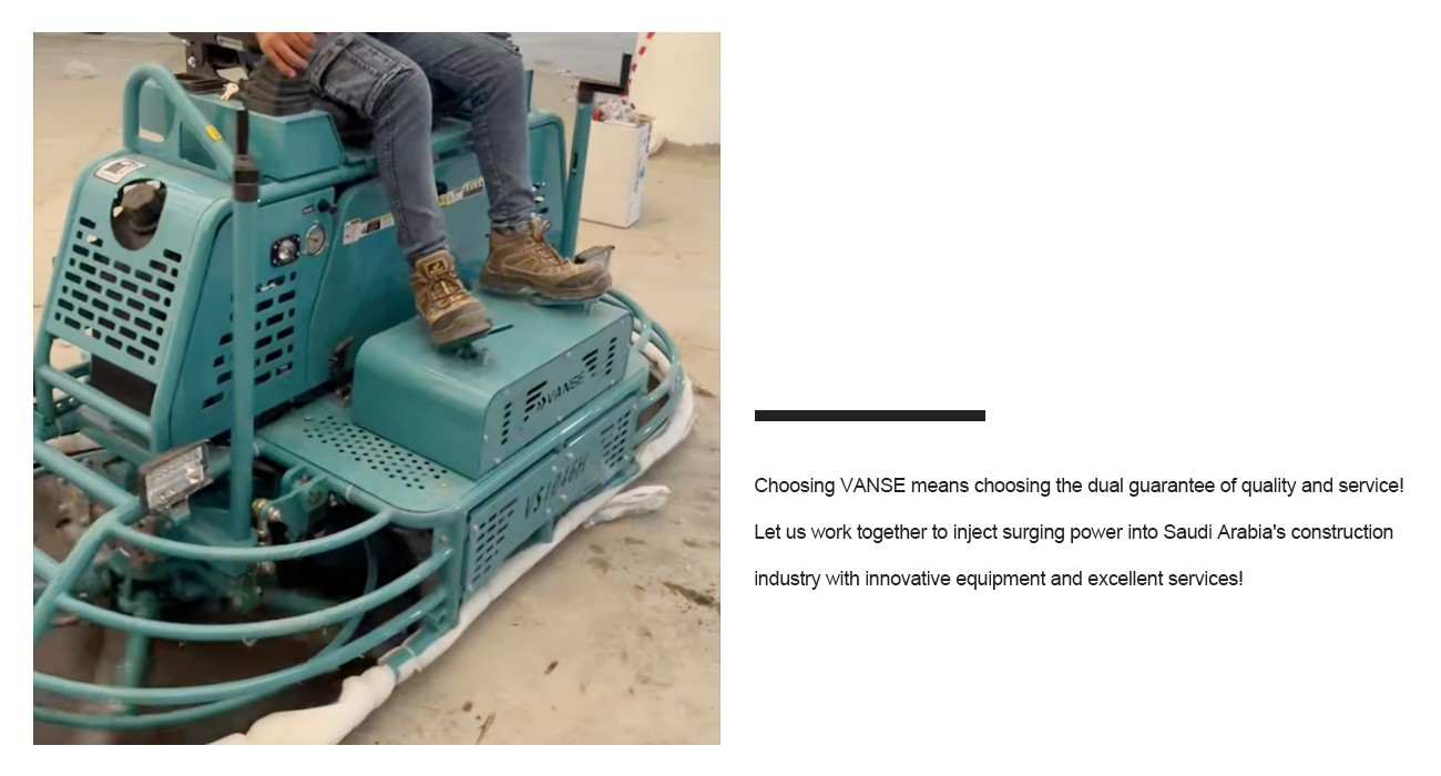 VANSE Engineers Deliver On-Site Training in Saudi Arabia 5 Power Trowel