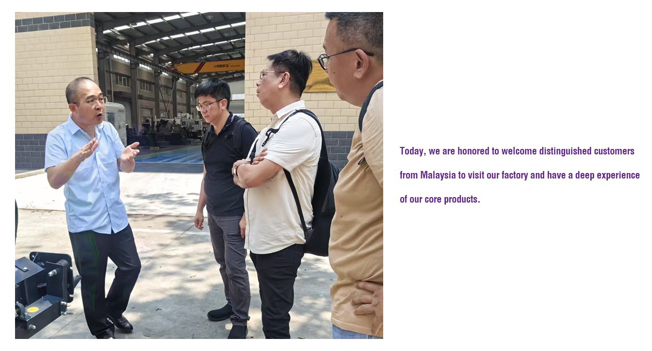 Malaysian Customers Visit Shandong Vanse Machinery 2 CONCRETE LASER LEVELING MACHINE