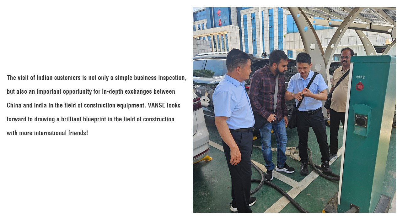 Indian Customers Visit Shandong Vanse Machinery: Forging Construction Equipment Cooperation 4 light tower
