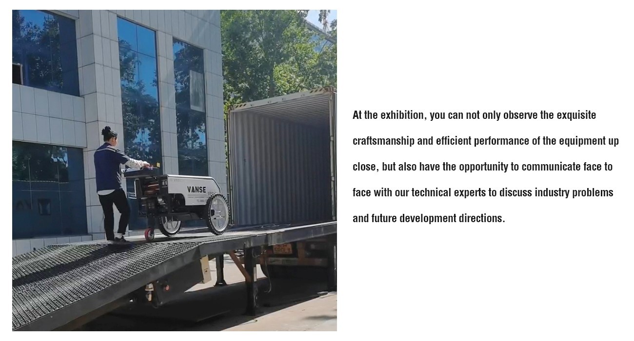 Vanse Heads To Brazil Concrete Show 4 YZ30-4E Boom Type Concrete Laser Leveling Machine