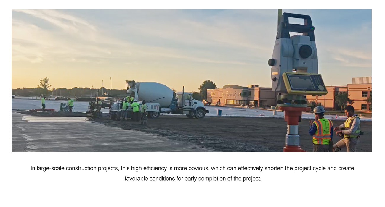 Vanse Machinery Integrates Leica 3D System: Concrete Construction in U.S. Projects 6 CONCRETE LASER LEVELING MACHINE