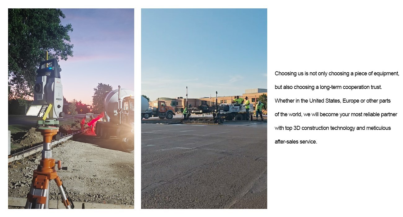 Shandong Vanse Machinery's 3D Construction And Equipment Training in The US 5 high-accuracy laser leveling