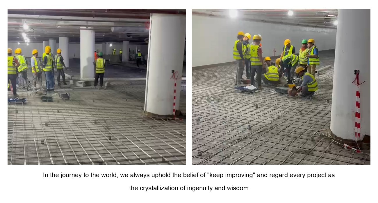 Shandong Vanse Machinery Goes Deep Into The Construction Site in Saudi Arabia 2 YZ30-4E concrete laser leveling machine