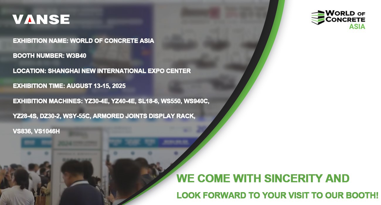 2025 WORLD OF CONCRETE ASIA - Shanghai 1 Shandong Vanse Machinery Will Appear At The 2025 WORLD OF CONCRETE ASIA In Shanghai
