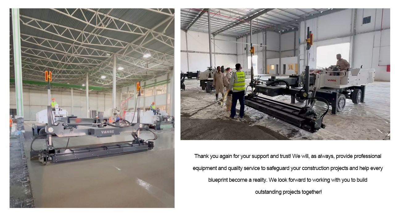 Strong Business Results in Saudi Arabia 5 YZ30-4E concrete laser screed
