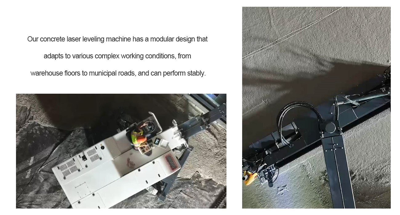 Costa Rican Customer Construction Feedback 4 Boom Type Concrete Laser Leveling Machine
