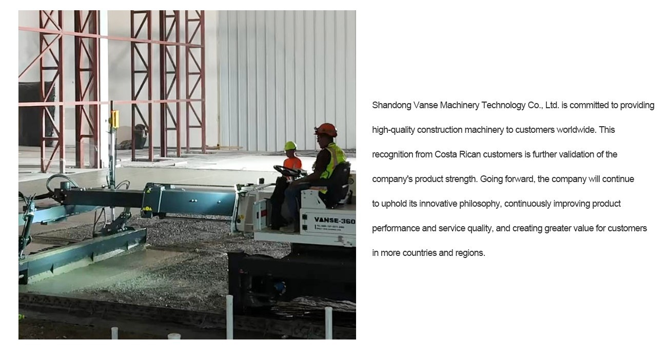 Costa Rican Customer Construction Feedback 5 Concrete Laser Leveling Machine