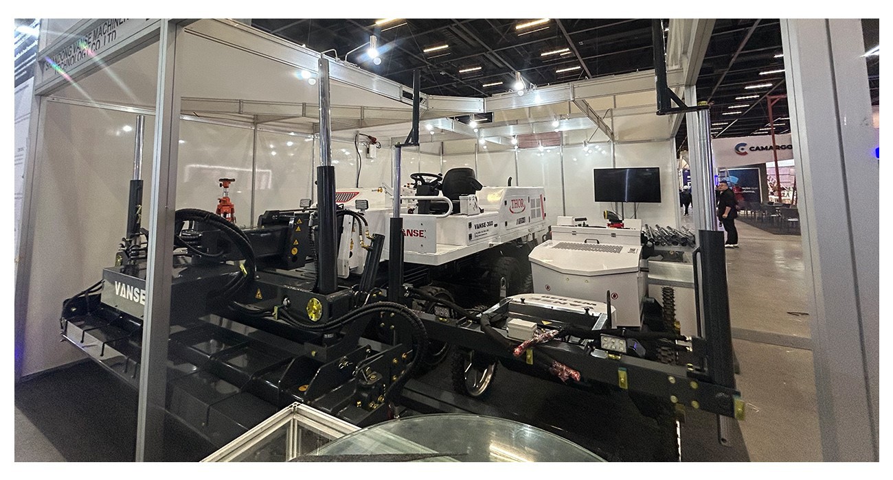 CONCRETE SHOW 2025 in Brazil, We Sincerely Invite You To Visit Us At Booth E76 3 WS940 Ride-On Concrete Laser Leveling Machine
