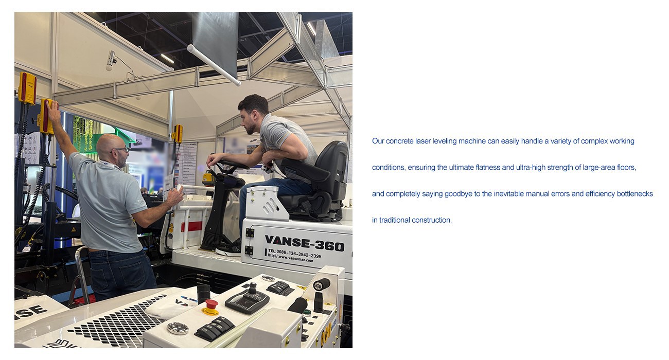 2025 CONCRETE SHOW Brazil 2 YZ30-4E boom-type concrete laser leveling machine