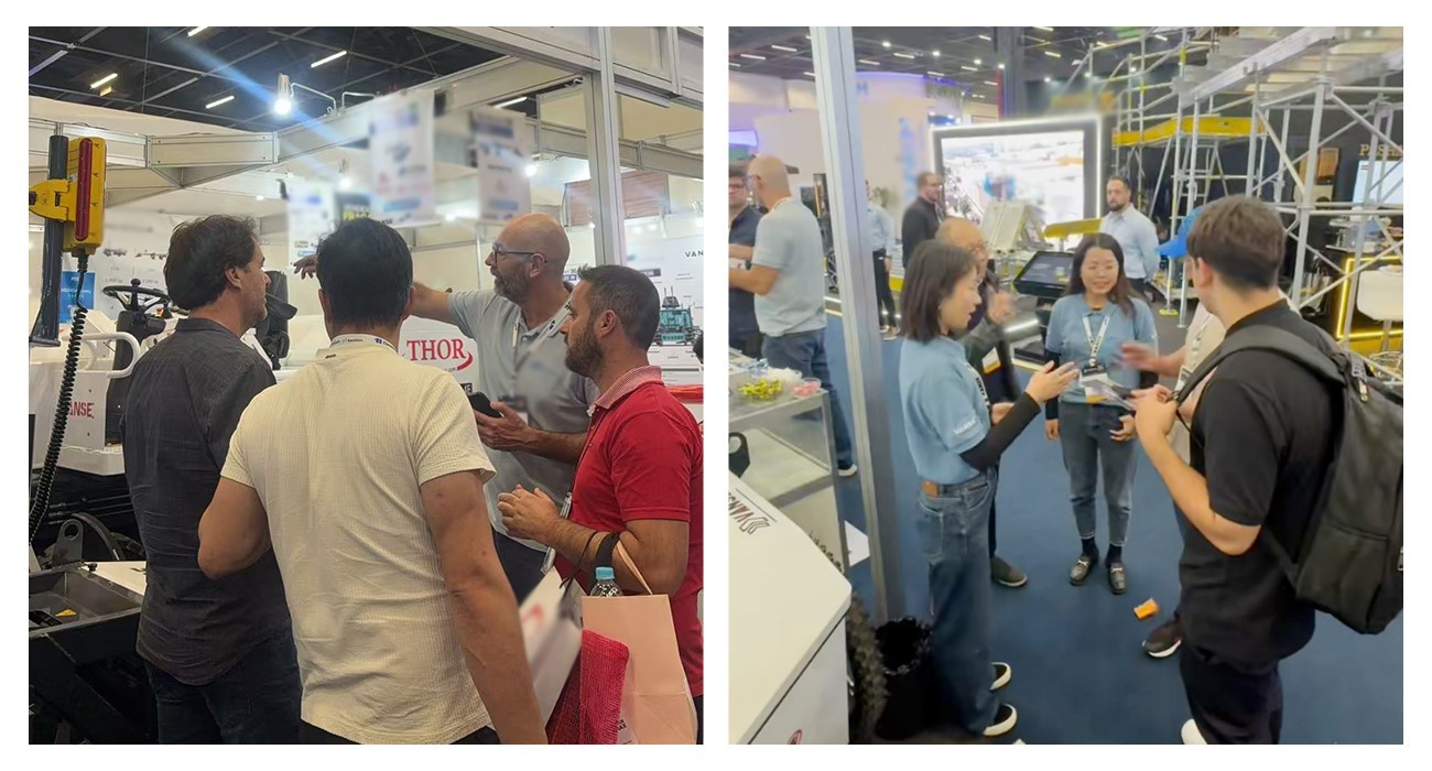 2025 CONCRETE SHOW Brazil 4 DZ25-2 walk-behind concrete laser leveling machine