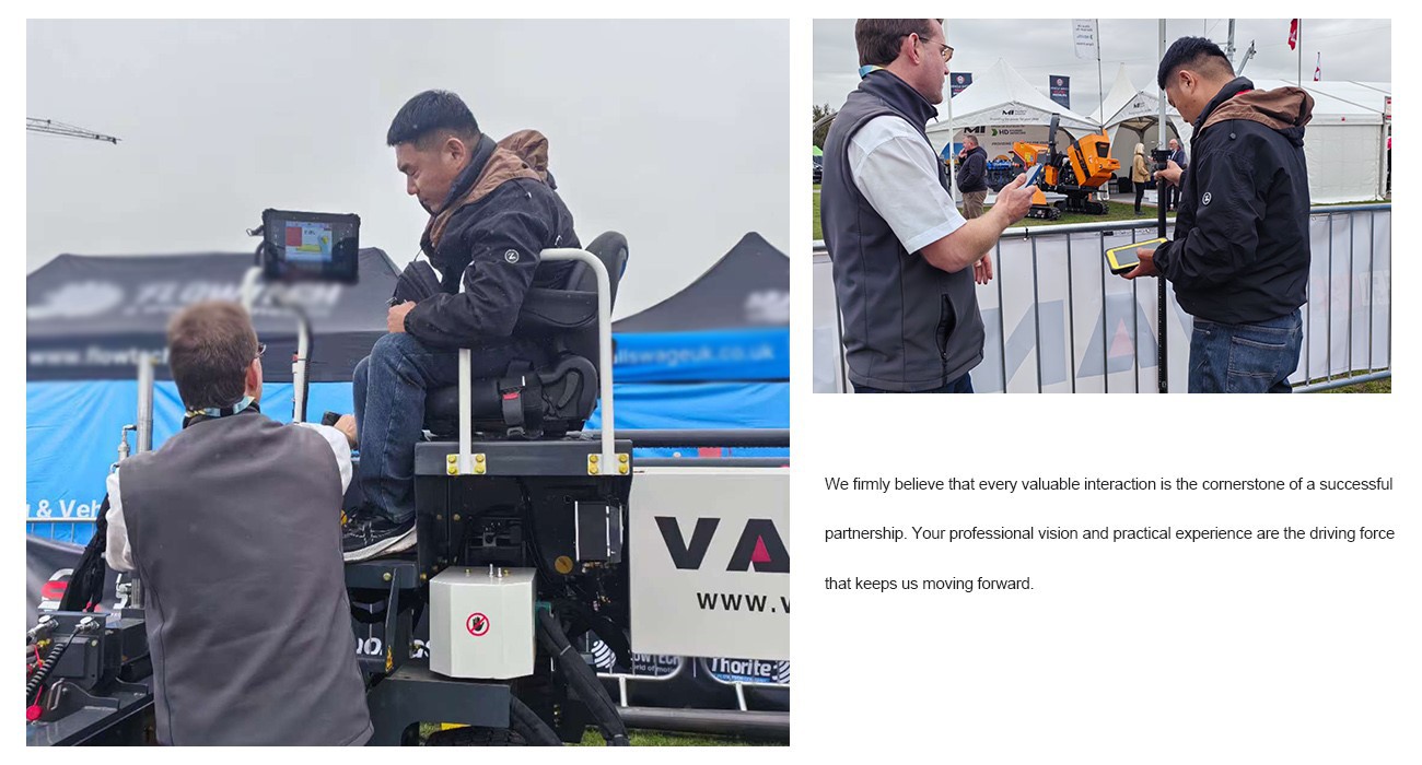 Great News From The UK Exhibition: Customer Test Drives Received Rave Reviews 5 WS940C Ride-On Concrete Laser Leveling Machine