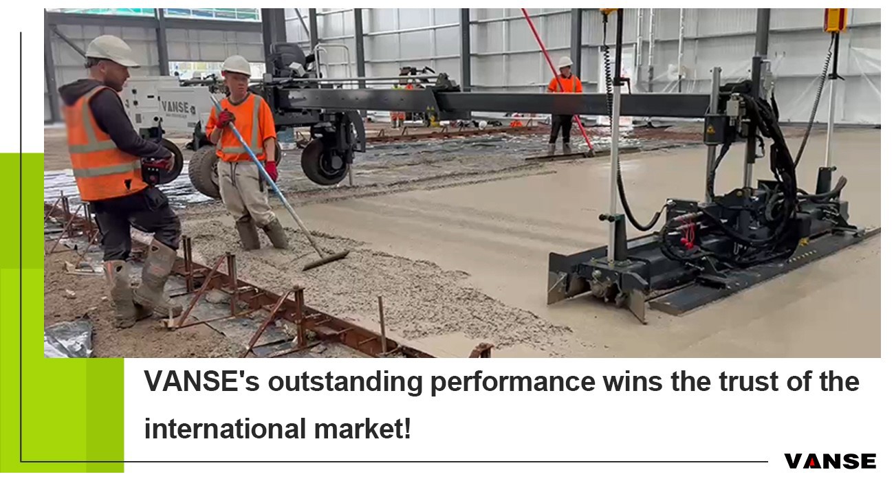 YZS2-4 Concrete Laser Leveling Machine Has Won Continuous Orders From Customers 1 Chinese intelligent equipment has been recognized in the UK market, and the YZS2-4 concrete laser leveling machine has won continuous orders from customers