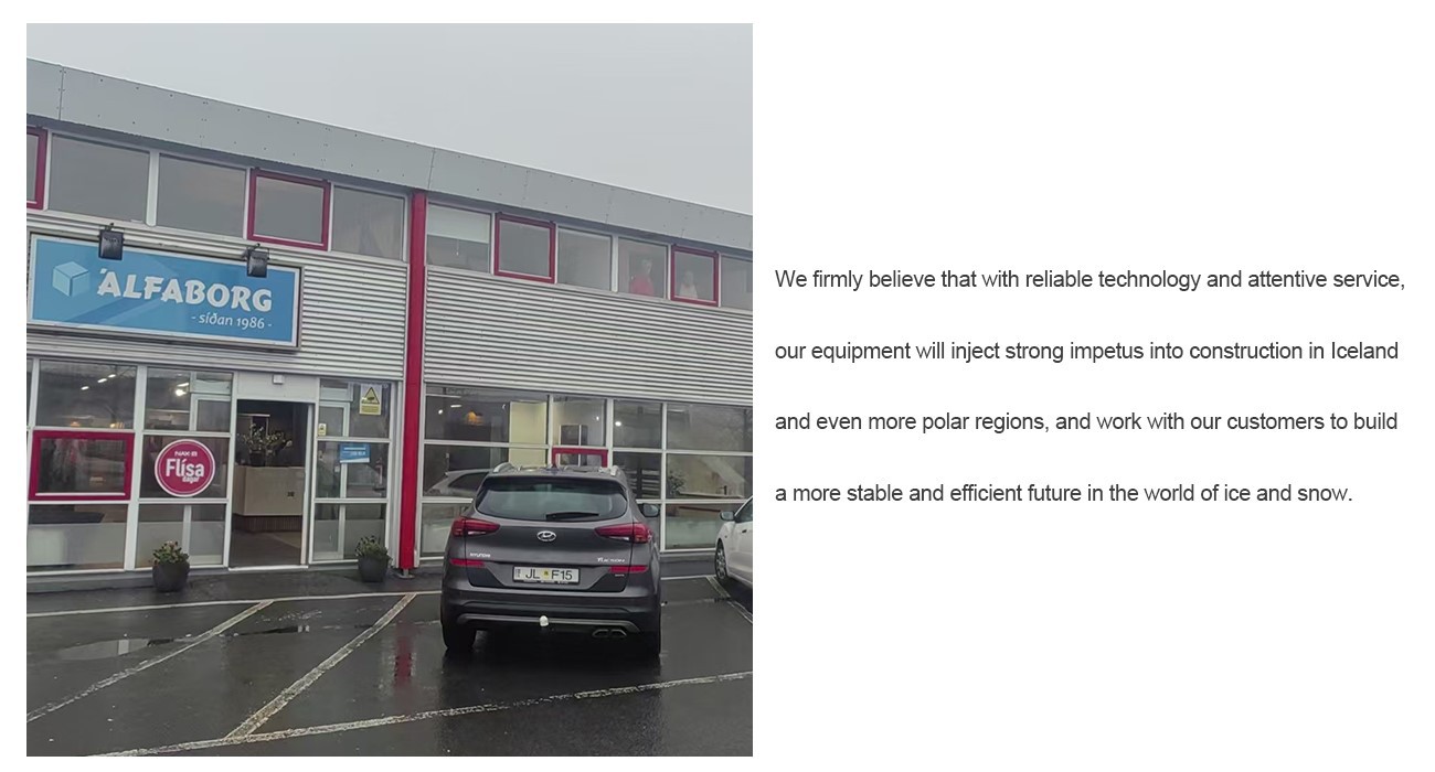 A New Chapter Of Cooperation in Market Expansion in Iceland 2 YZ30-4E Boom Type Concrete Laser Leveling Machine