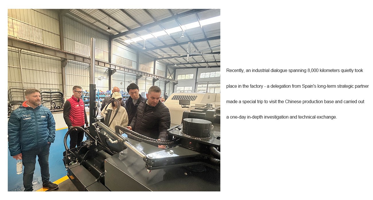 Spanish Agent Visited Shandong Vanse Machinery Technology Co., LTD 2 YZ30-4E Boom Type Concrete Laser Leveling Machine