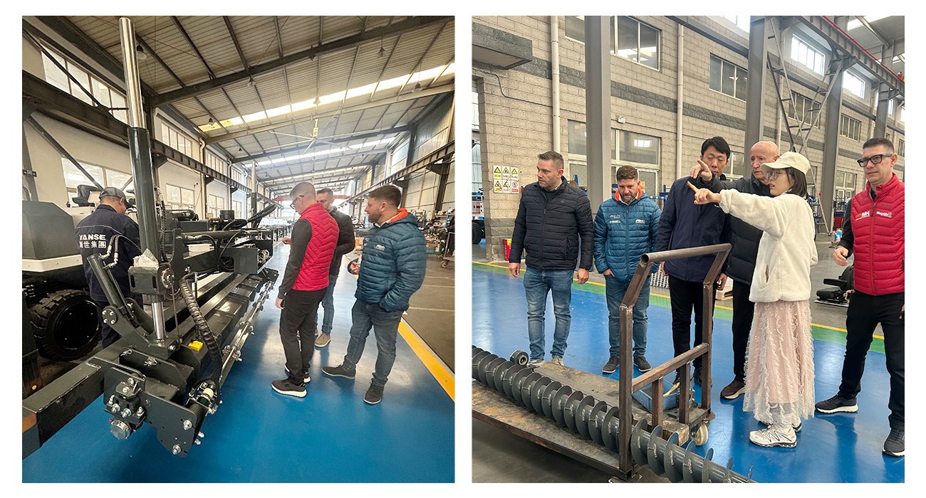 Spanish Agent Visited Shandong Vanse Machinery Technology Co., LTD 3 WS940C Ride-On Concrete Laser Leveling Machine