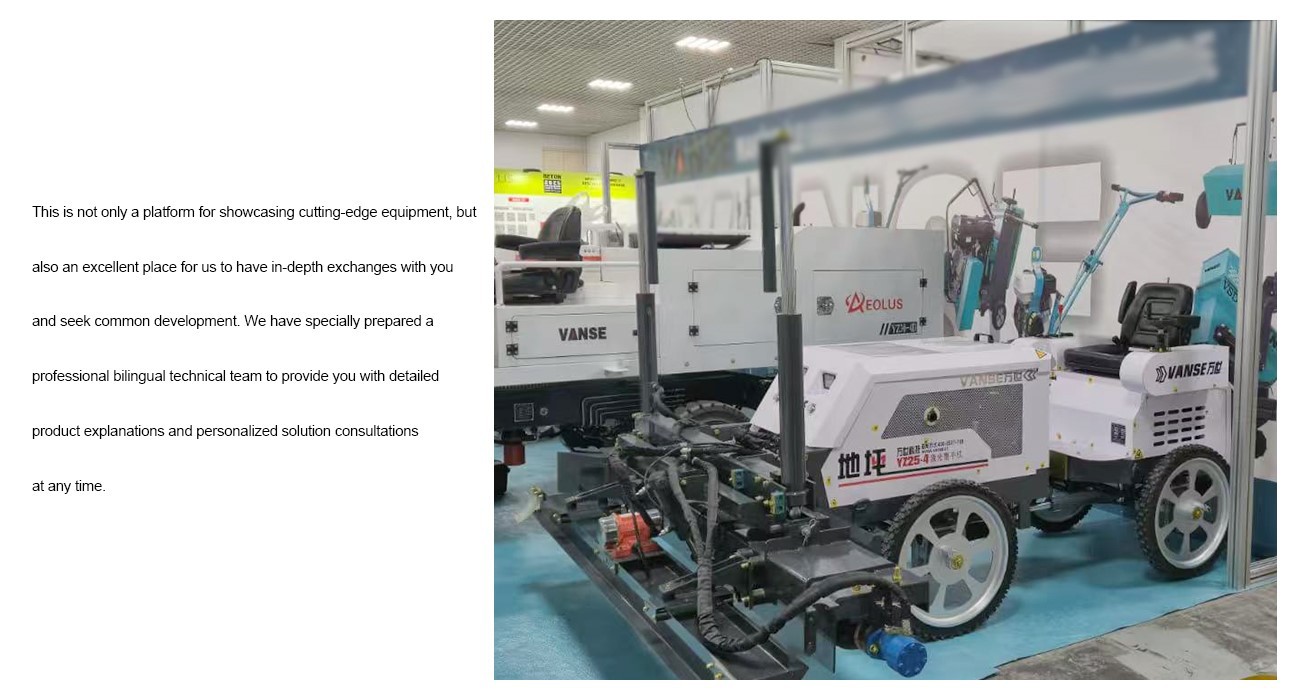 Shandong Vanse Is About To Make Its Appearance At The Turkey BETON 2025 3 Concrete Laser Screed UAE
