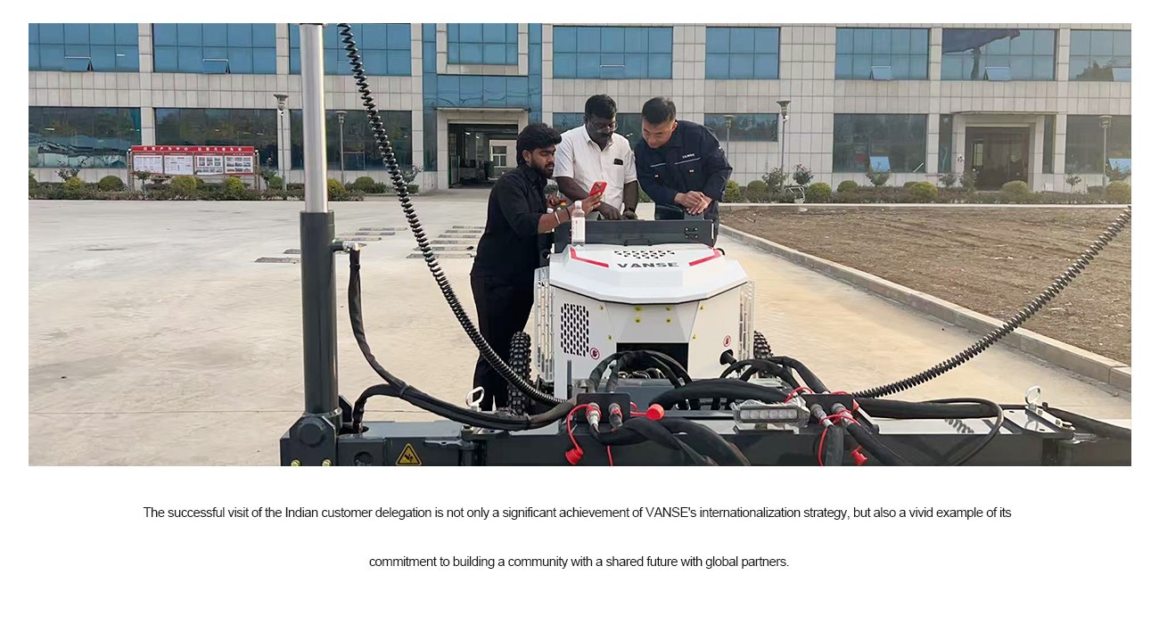 An Indian Client Visited Vanse Machinery And Had An In-depth Exchange 3 Laser Concrete Screed