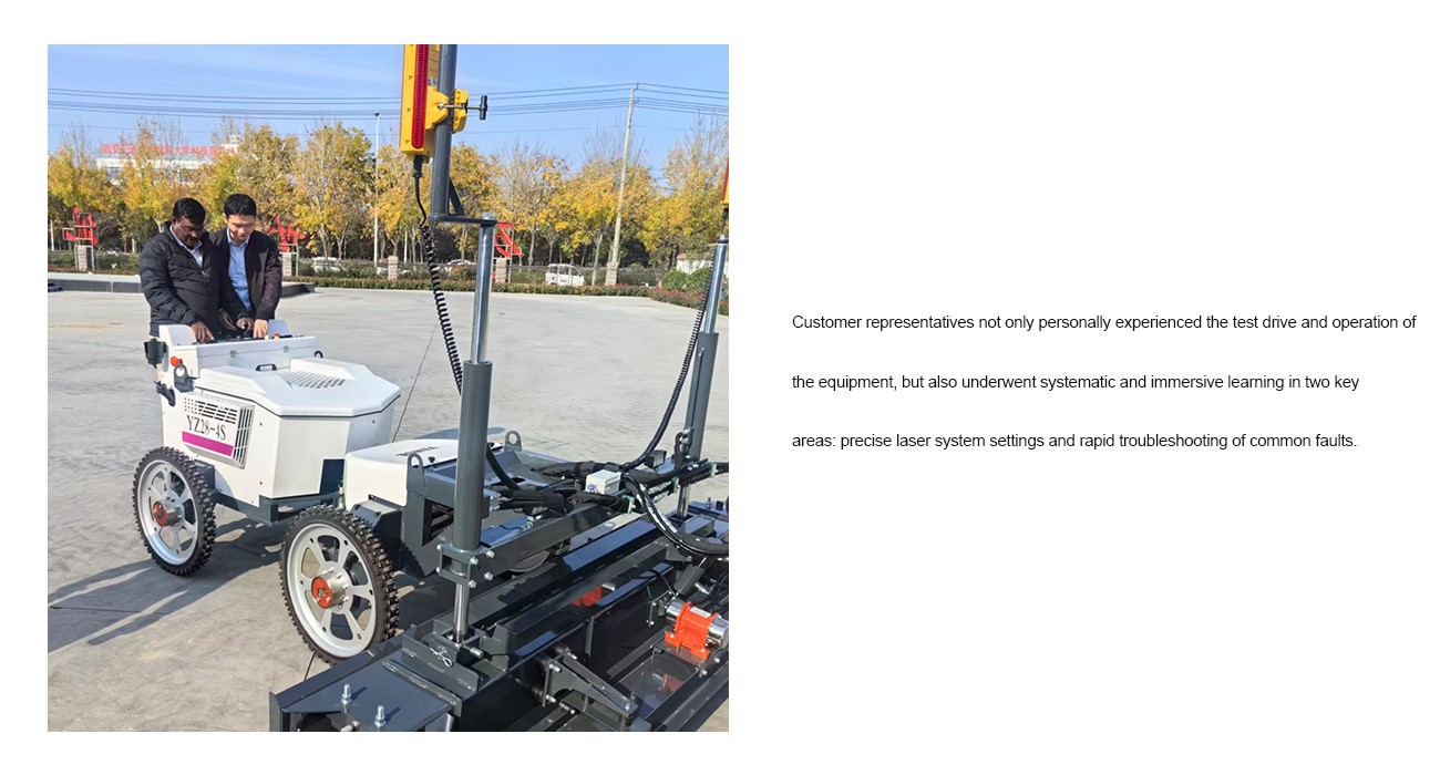 Indian Clients Came For Further Study 2 Laser Screed for Large Concrete Surfaces