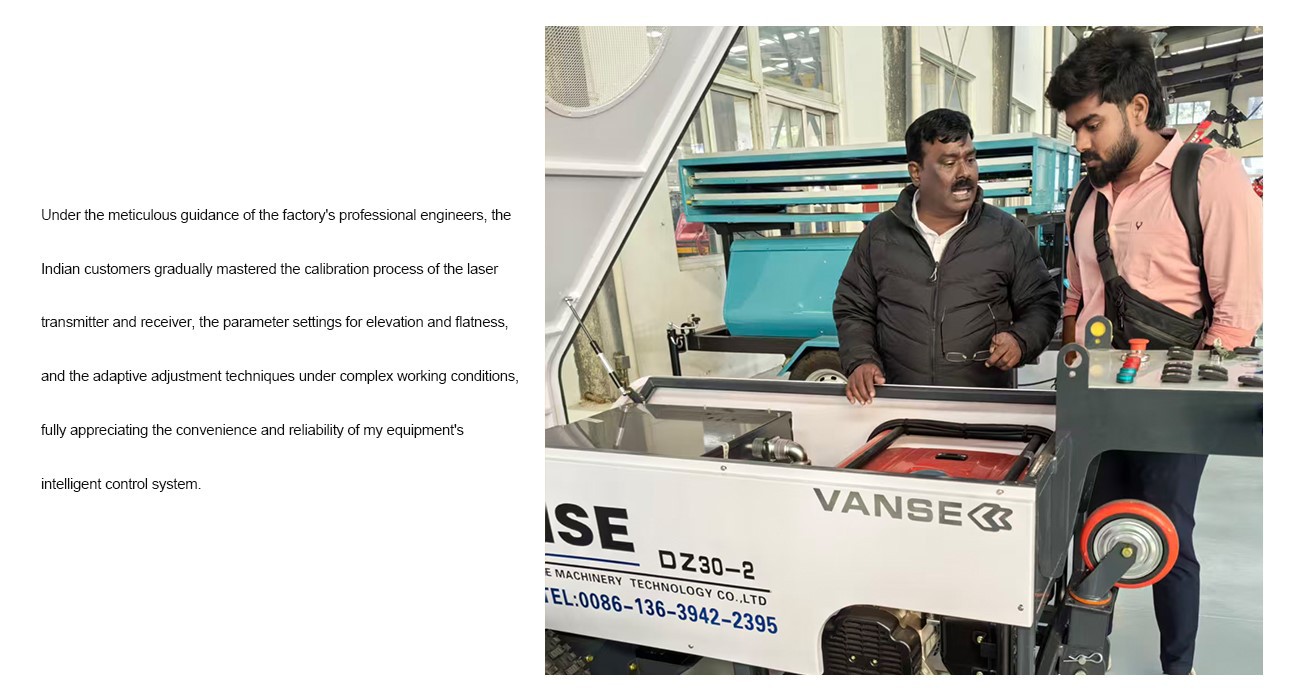 Indian Clients Came For Further Study 3 Laser Guided Concrete Leveling