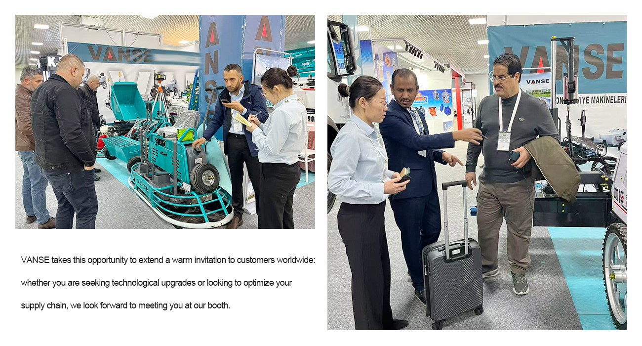 Shandong Vanse Machinery Technology Made A Stunning Appearance At The BETON 2025 Exhibition in Turkey 5 Concrete Laser Screed Manufacturer