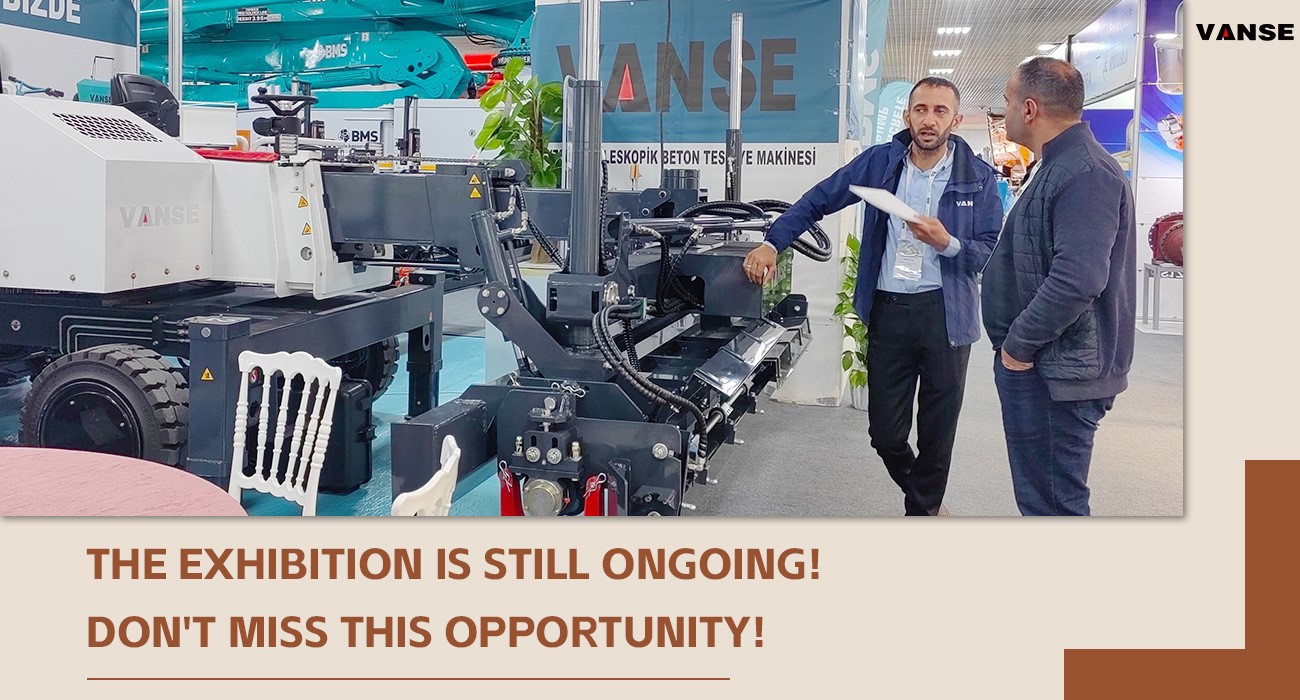 Vanse Made Its Appearance At BETON 2025 in Turkey 1 Concrete Laser Screed