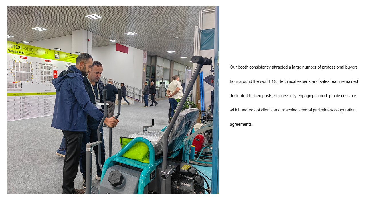 Vanse Made Its Appearance At BETON 2025 in Turkey 2 Laser Screed Machine