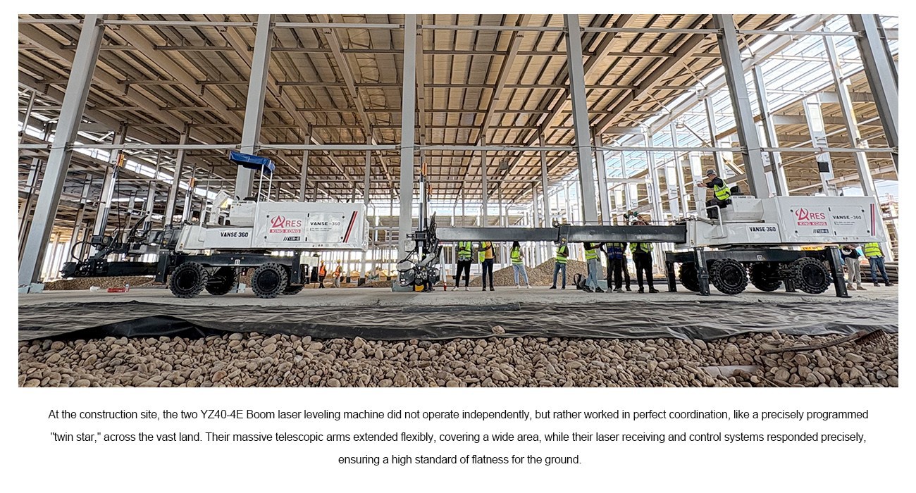Vanse Machinery YZ40-4E Joins Forces To Make A Move 3 Laser Screed Machine