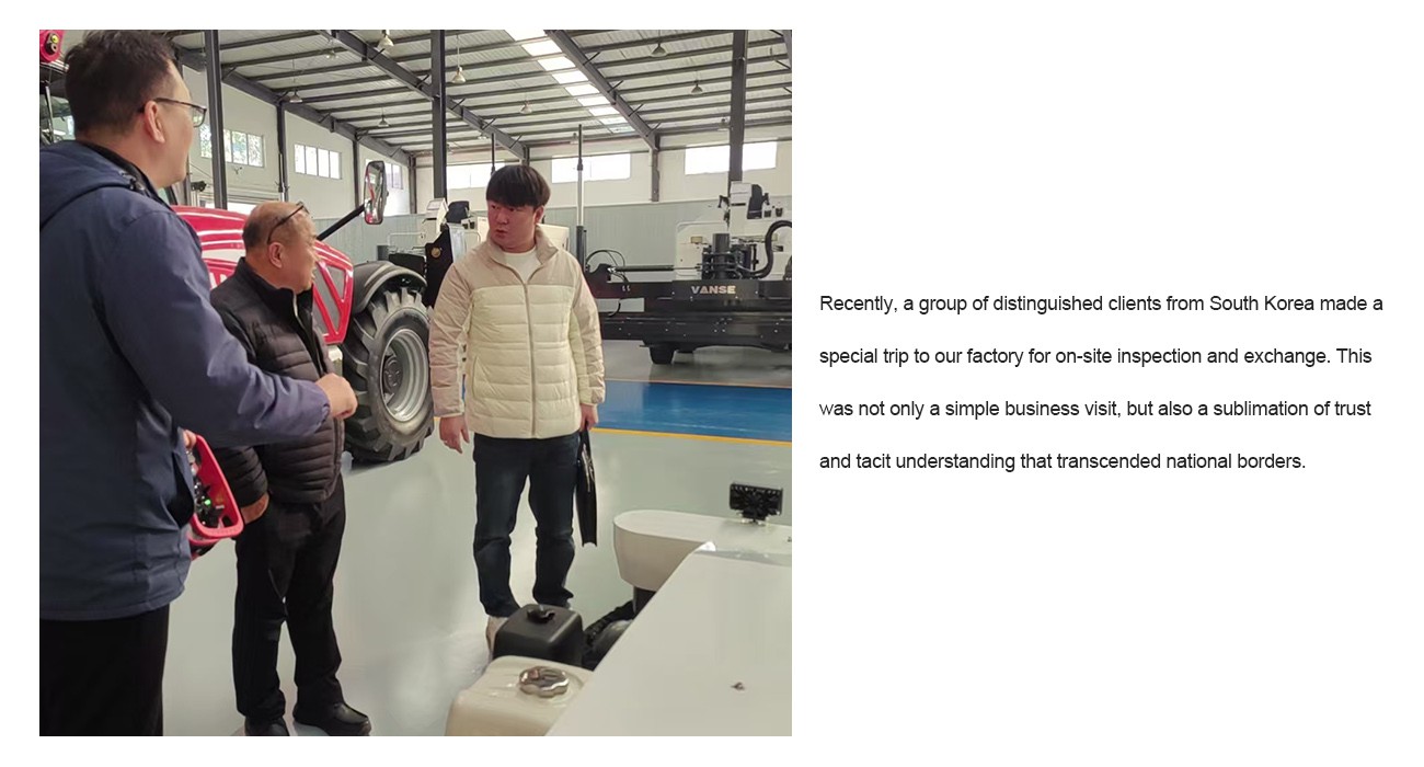 Korean Customers Visited Shandong Vanse Machinery For Inspection And Exchange 2 BL360 concrete distributor