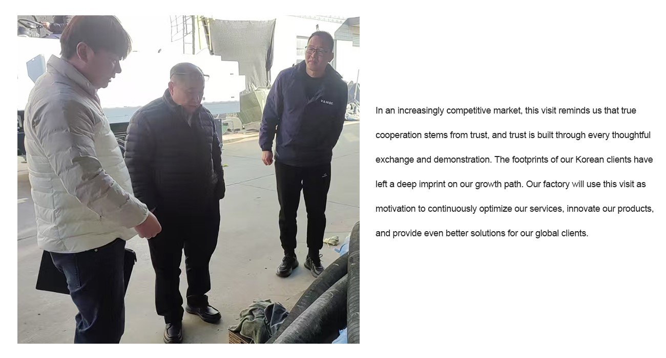 Korean Customers Visited Shandong Vanse Machinery For Inspection And Exchange 5 POWER TROWEL